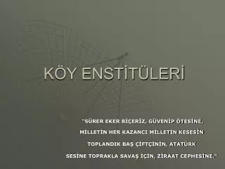 k y enst t ler