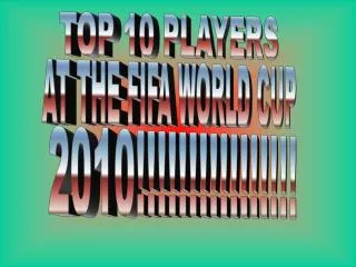 TOP 10 PLAYERS