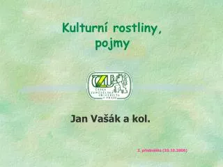 kulturn rostliny pojmy