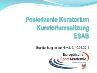 posiedzenie kuratorium kuratoriumssitzung esab