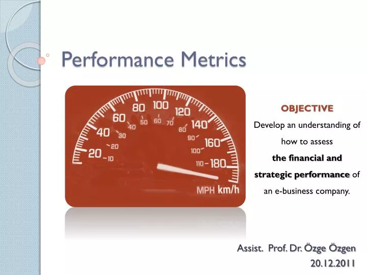 performance metrics