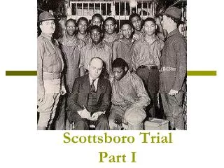 Scottsboro Trial Part I