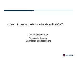 kr nan h stu h um hva er til r a