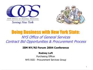 Doing Business with New York State: NYS Office of General Services
