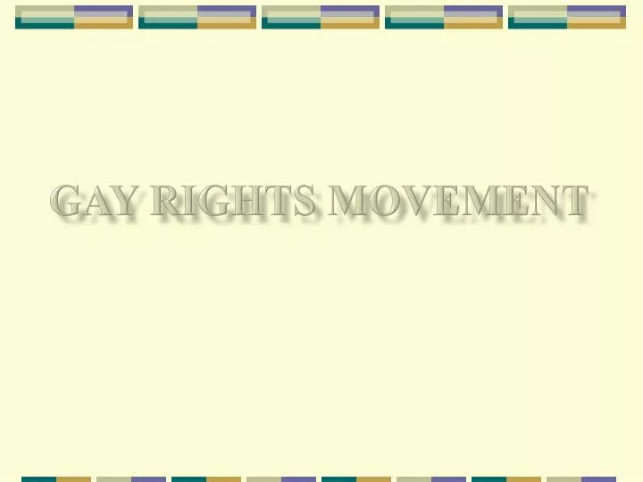 gay rights movement