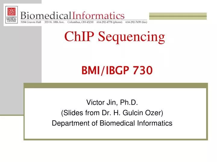 chip sequencing bmi ibgp 730