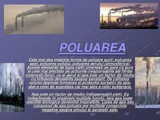 poluarea