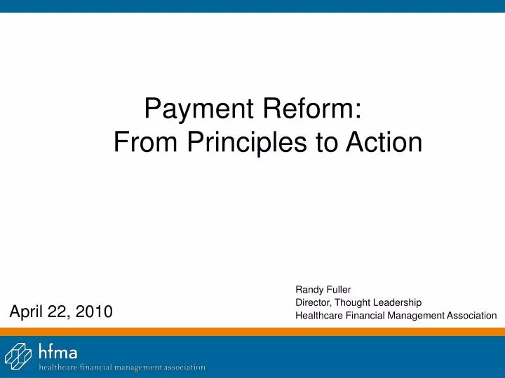 payment reform from principles to action