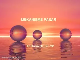 mekanisme pasar