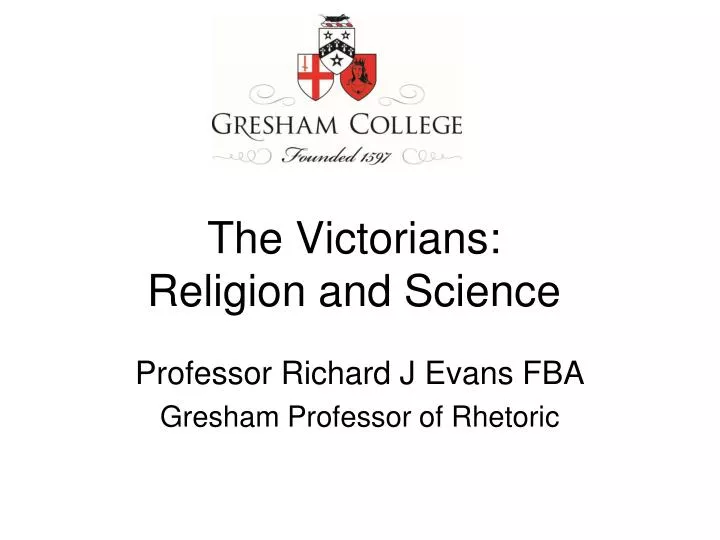 the victorians religion and science