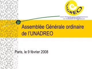 assembl e g n rale ordinaire de l unadreo