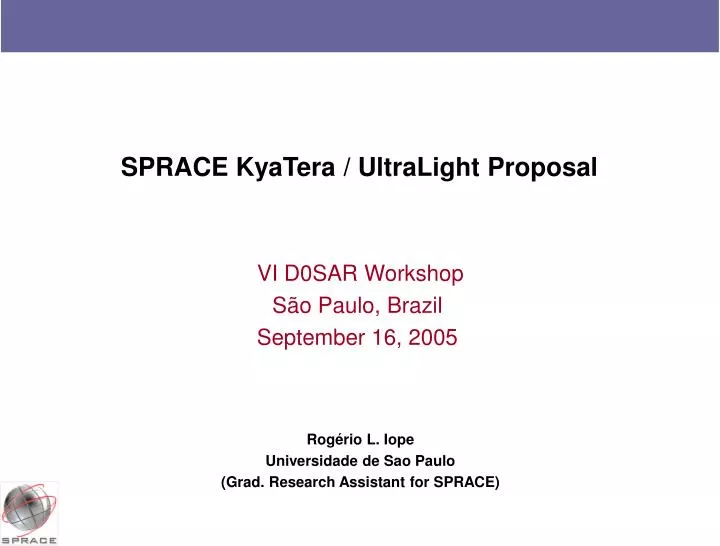 sprace kyatera ultralight proposal