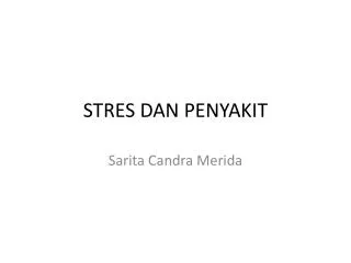 stres dan penyakit