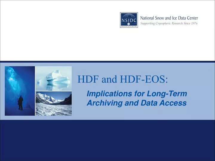 hdf and hdf eos
