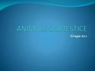 animale domestice