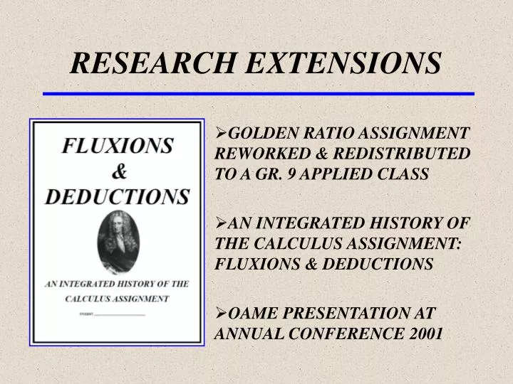 research extensions