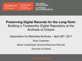 ontario/archives