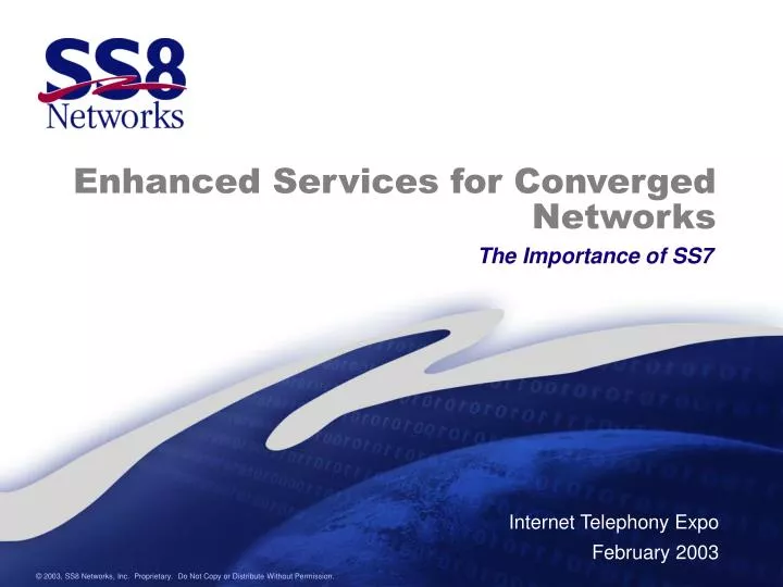 enhanced services for converged networks