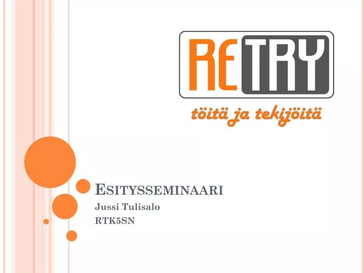 esitysseminaari