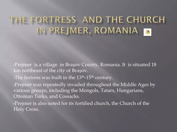 the fortress and the church in prejmer romania