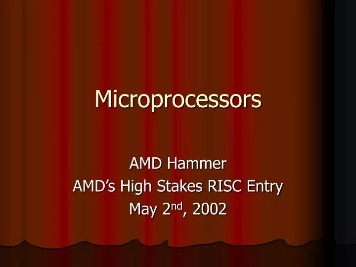 microprocessors