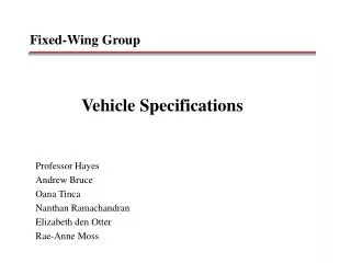 Fixed-Wing Group