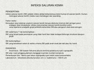 infeksi saluran kemih
