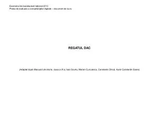 regatul dac