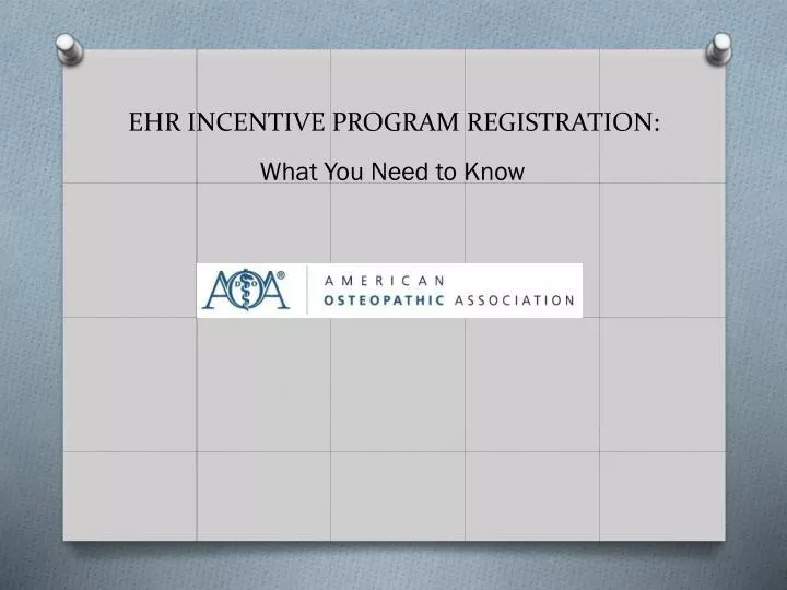 ehr incentive program registration