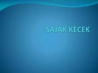 sajak kecek