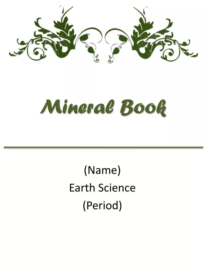 mineral book