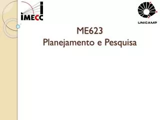 me623 planejamento e pesquisa