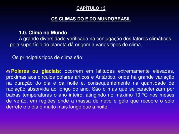 Os fatores climáticos/animação 