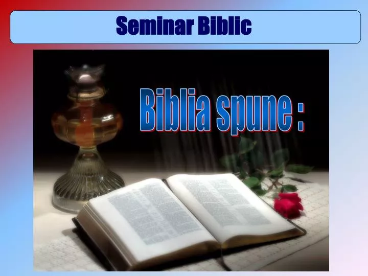 seminar biblic