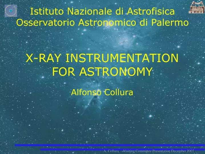 x ray instrumentation for astronomy