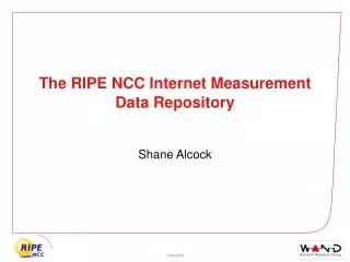 The RIPE NCC Internet Measurement Data Repository
