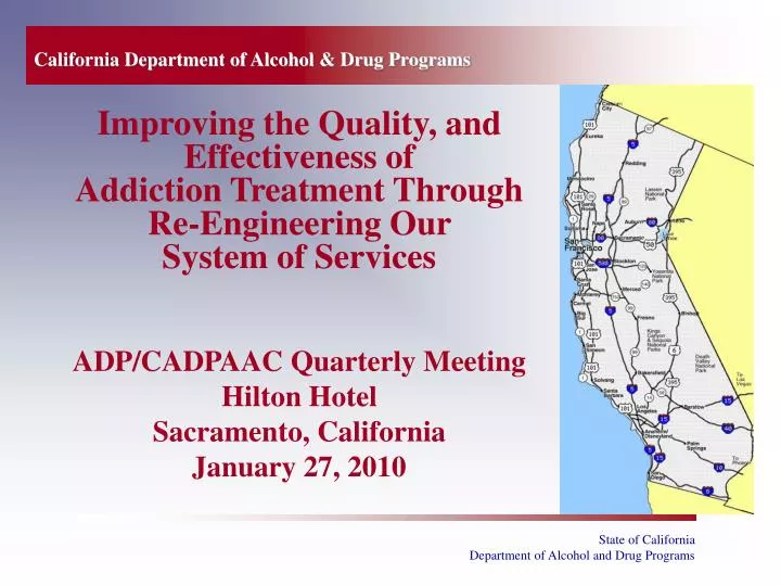california department of alcohol drug programs