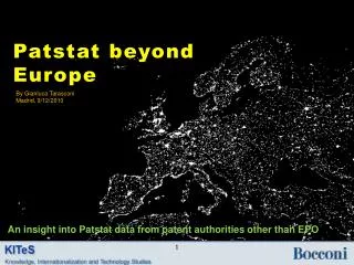 Patstat beyond Europe