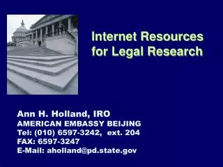 Internet Resources for Legal Research