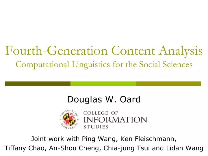 fourth generation content analysis computational linguistics for the social sciences