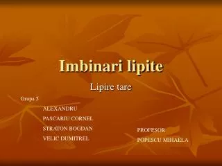imbinari lipite