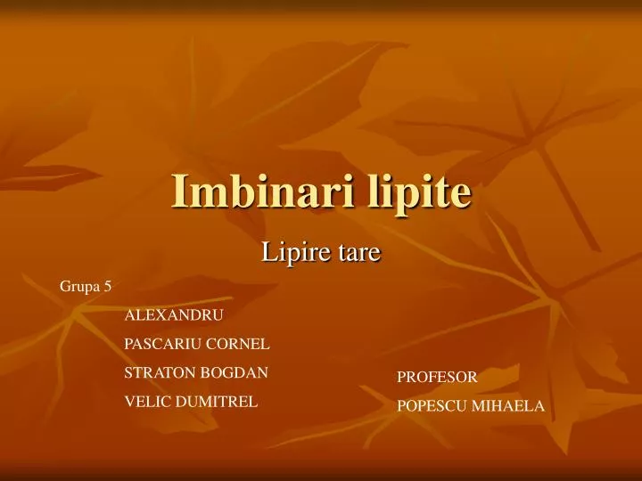 imbinari lipite