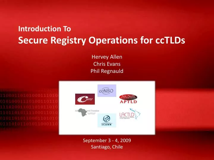 introduction to secure registry operations for cctlds