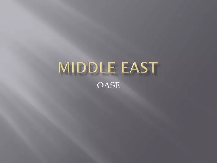 middle east