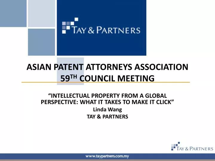 asian patent attorneys association 59 th council meeting