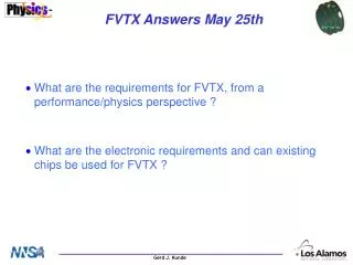 FVTX Answers May 25th