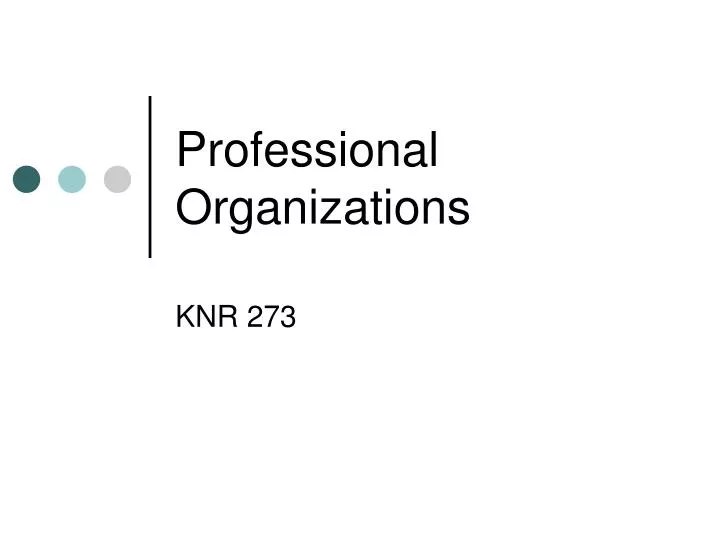 professional organizations