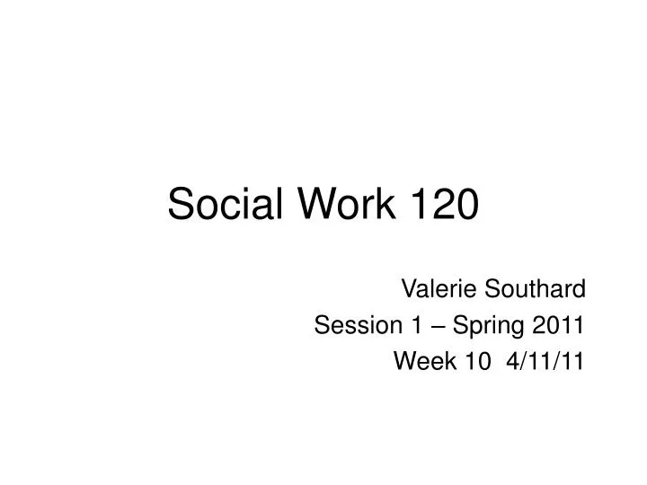 social work 120