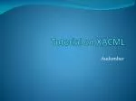 Tutorial on XACML - slide 1