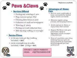Paws &amp;Claws